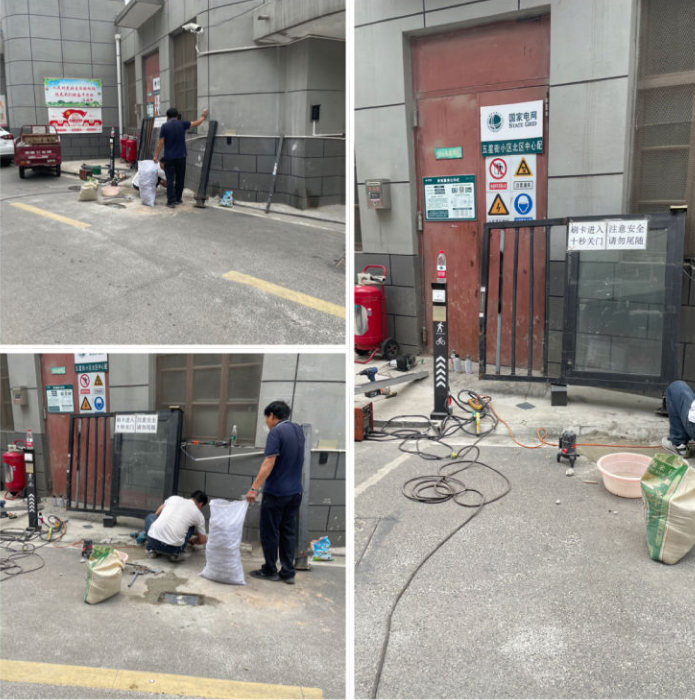 修復(fù)大門除隱患，確保住戶安全出行